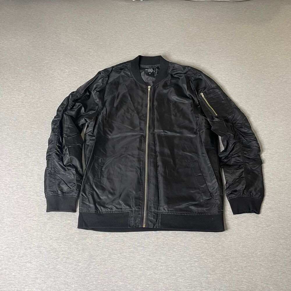 Jaywalker Men’s Solid Black Bomber Jacket - image 7